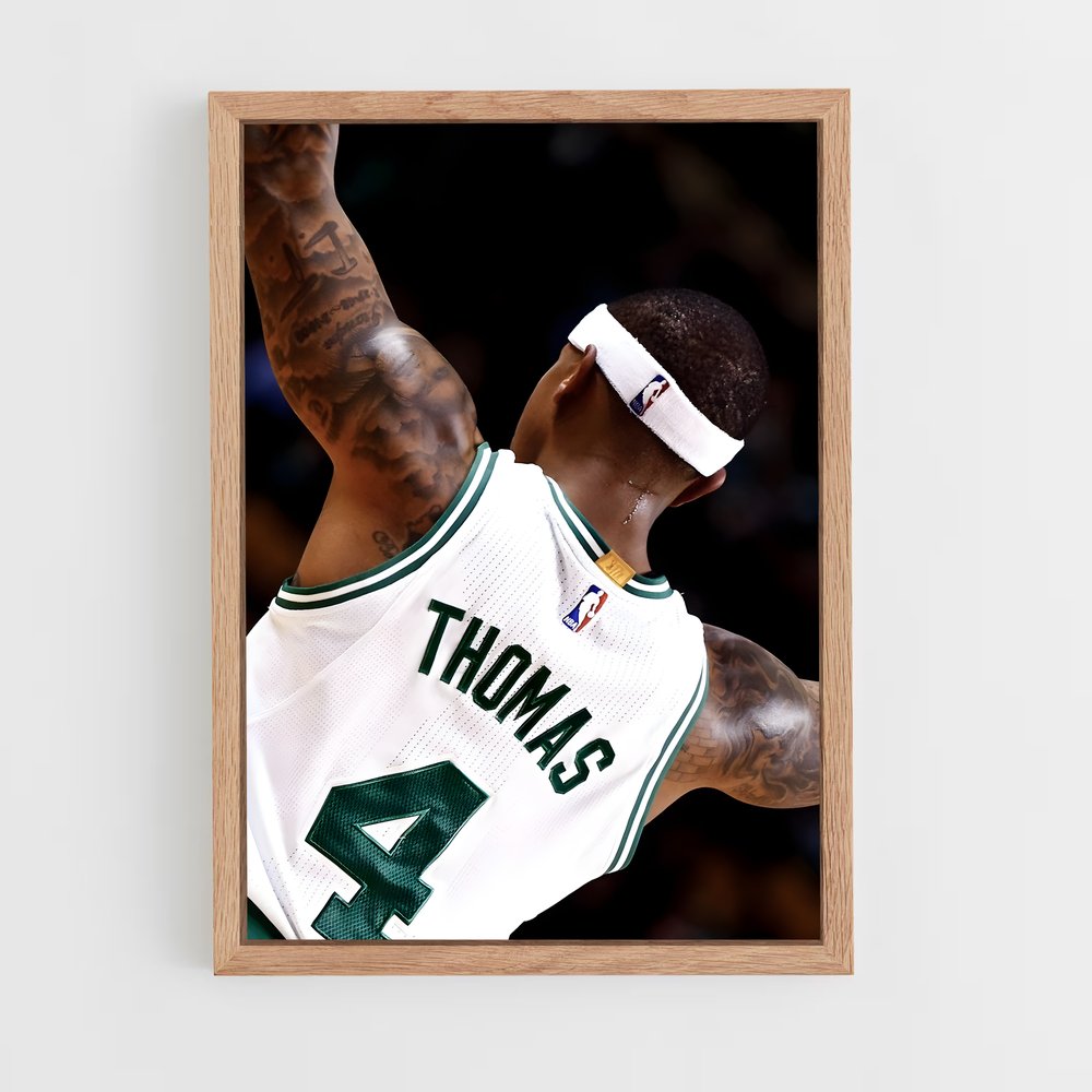 Poster Isiah thomas fougue – affiche Basketball (vue 4)